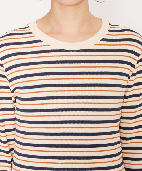 BABYLONE(バビロン)の「マリブフライスボーダーカットソー(Tシャツ/カットソー・レディース・ブラック/オレンジ・フリー)」の19枚目の写真