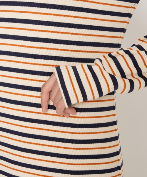 BABYLONE(バビロン)の「マリブフライスボーダーカットソー(Tシャツ/カットソー・レディース・ブラック/オレンジ・フリー)」の21枚目の写真