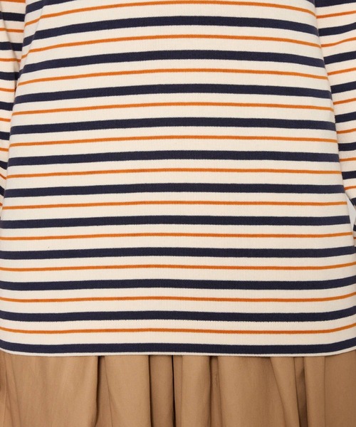 BABYLONE(バビロン)の「マリブフライスボーダーカットソー(Tシャツ/カットソー・レディース・ブラック/オレンジ・フリー)」の22枚目の写真