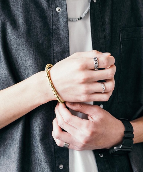 PU ミックスカラー ロング紐ブレスレット（ブレスレット）｜Rocky