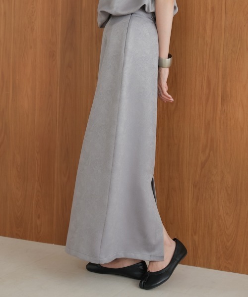 Bab(バブ)の「【セットアップ対応/S・Mサイズ展開】マットサテンナロースカート(スカート・レディース・ベージュ/ブラック/ライトグレー・M/S)」の14枚目の写真