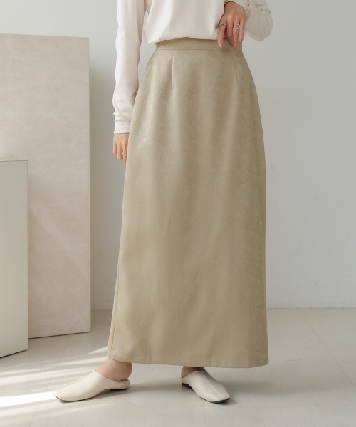 Bab(バブ)の「【セットアップ対応/S・Mサイズ展開】マットサテンナロースカート(スカート・レディース・ベージュ/ブラック/ライトグレー・M/S)」の18枚目の写真