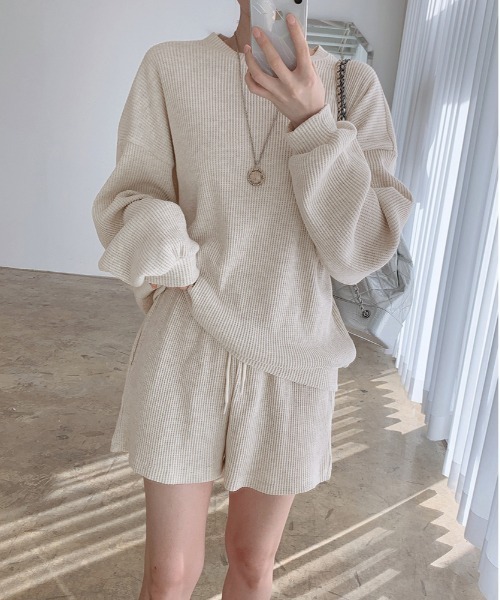翠衣すずAngel frill パジャマセットアップ White michela 翠衣すずAngel frill パジャマセットアップ White michela