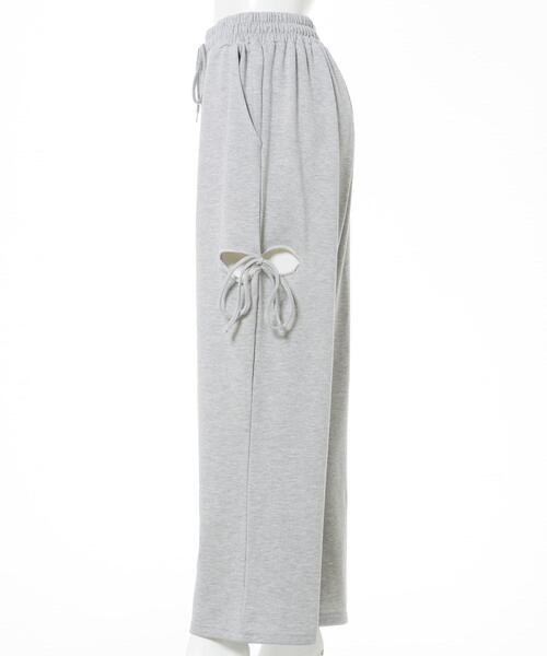 INGNI（イング）の「サイドカットリボンスウェットパンツ（スウェットパンツ・レディース・ブラック/グレー・FREE）」の18枚目の写真