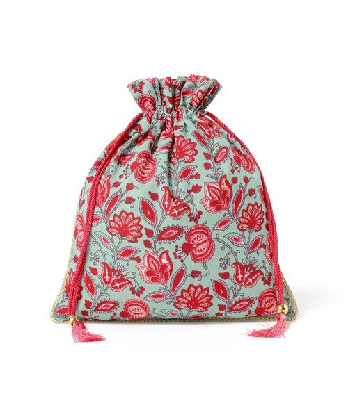 こども ビームス（コドモビームス）の「【別注】DIR 69 / 巾着 S 2024（トラベルグッズ・キッズ・ナチュラル/イエロー/ロイヤルブルー・ONE SIZE）」の2枚目の写真