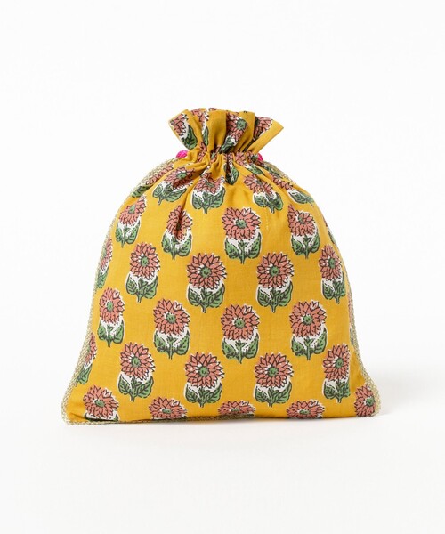 こども ビームス（コドモビームス）の「【別注】DIR 69 / 巾着 S 2024（トラベルグッズ・キッズ・ナチュラル/イエロー/ロイヤルブルー・ONE SIZE）」の6枚目の写真