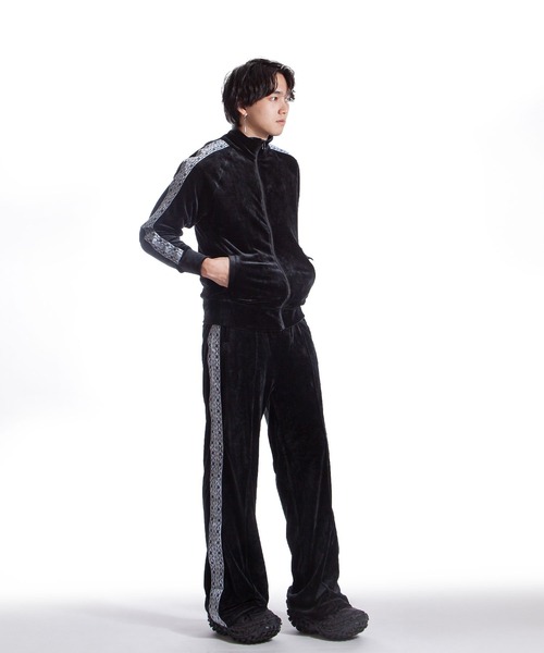 ZIP FIVE -White Line-(ジップファイブホワイトライン)の「【White Line】 90s ベロア バギー フィット パンツ / トラックパンツ(その他パンツ・メンズ・ブラック/グレー/ベージュ/ネイビー/オレンジ・SMALL/MEDIUM/LARGE)」の22枚目の写真