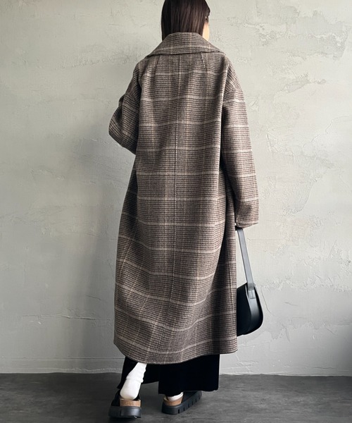 新品タグ付✨✨LE GLAZIK ラムウール リバーチェスターコート LE GLAZIK / ルグラジック】REVER DOUBLE-BREASTED COAT