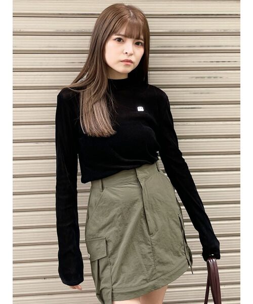 MURUA（ムルーア）の「フロッキーロゴプレートトップス（Tシャツ/カットソー・レディース・ブラック/ホワイト/ピンク・FREE）」の16枚目の写真