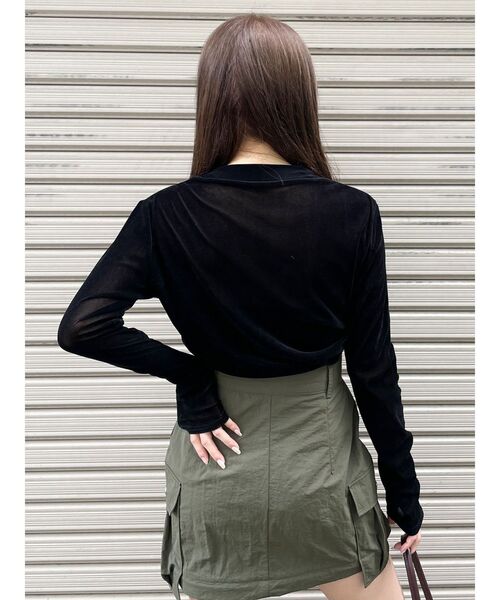 MURUA（ムルーア）の「フロッキーロゴプレートトップス（Tシャツ/カットソー・レディース・ブラック/ホワイト/ピンク・FREE）」の17枚目の写真