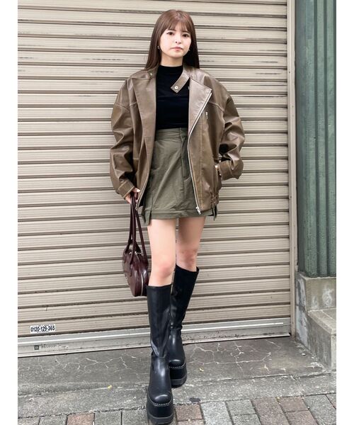 MURUA（ムルーア）の「フロッキーロゴプレートトップス（Tシャツ/カットソー・レディース・ブラック/ホワイト/ピンク・FREE）」の20枚目の写真