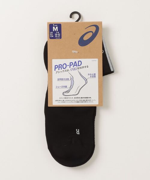 ASICS(アシックス)の「アシックス ASICS プロパッドカヤノソックス PROPAD KAYANO SOCKS(ソックス/靴下・メンズ・ブラック・S/M/L)」の1枚目の写真