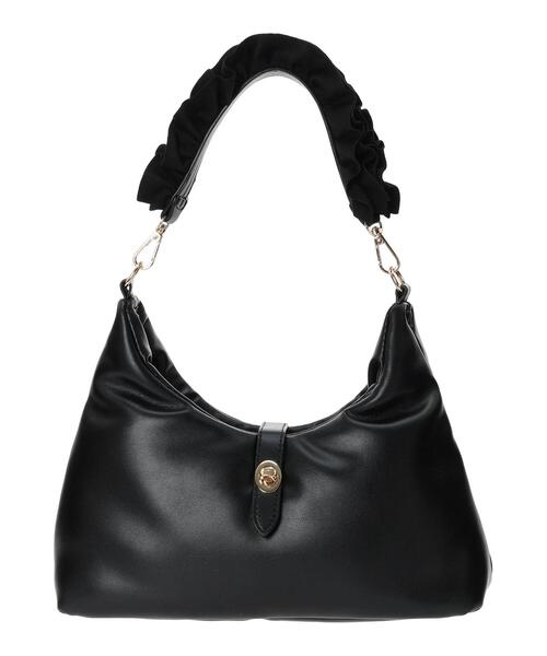 Te chichi（テチチ）の「フリルハンドルワンショルダーバッグ（ハンドバッグ・レディース・ブラック/ダークブラウン/オフホワイト・F）」の7枚目の写真