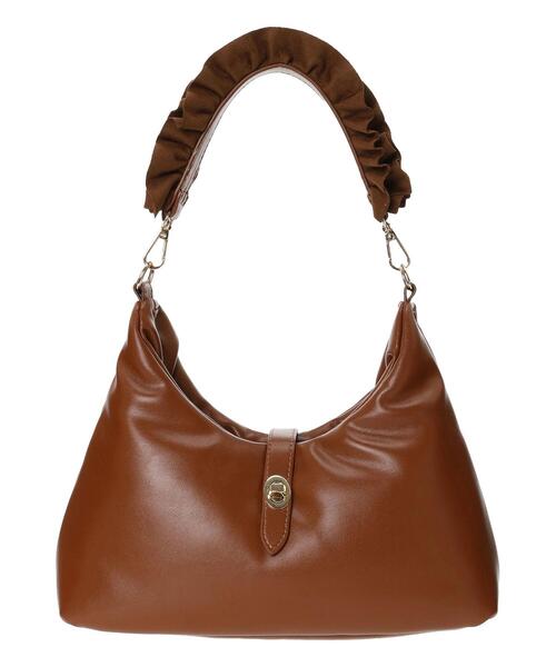 Te chichi（テチチ）の「フリルハンドルワンショルダーバッグ（ハンドバッグ・レディース・ブラック/ダークブラウン/オフホワイト・F）」の15枚目の写真