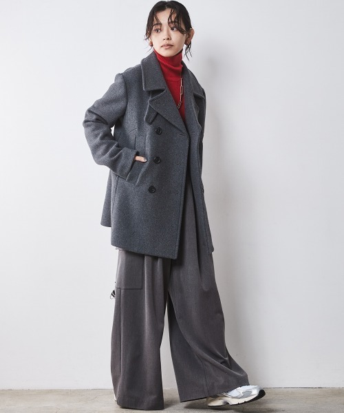 CHIC STYLE（シックスタイル）の「ロングスリーブタートルニット ＜大きいサイズ有＞シックスタイル　（ニット/セーター・レディース・ブラック/レッド/グレー/ブルー・5L/4L/3L/LL/L/M）」の12枚目の写真