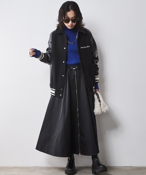 CHIC STYLE（シックスタイル）の「ロングスリーブタートルニット ＜大きいサイズ有＞シックスタイル　（ニット/セーター・レディース・ブラック/レッド/グレー/ブルー・5L/4L/3L/LL/L/M）」の14枚目の写真