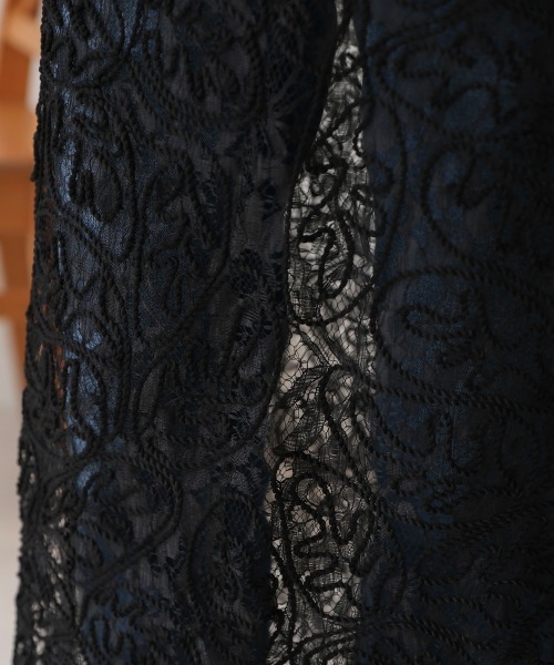 Bou Jeloud(ブージュルード)の「コードレースVネックキャミワンピース(ワンピース・レディース・ブラック/ブラウン・38)」の14枚目の写真