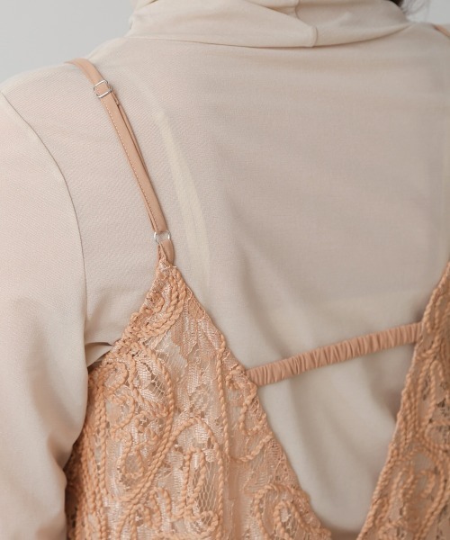 【セール】コードレースＶネックキャミワンピース（ワンピース）｜Bou Jeloud（ブージュルード）