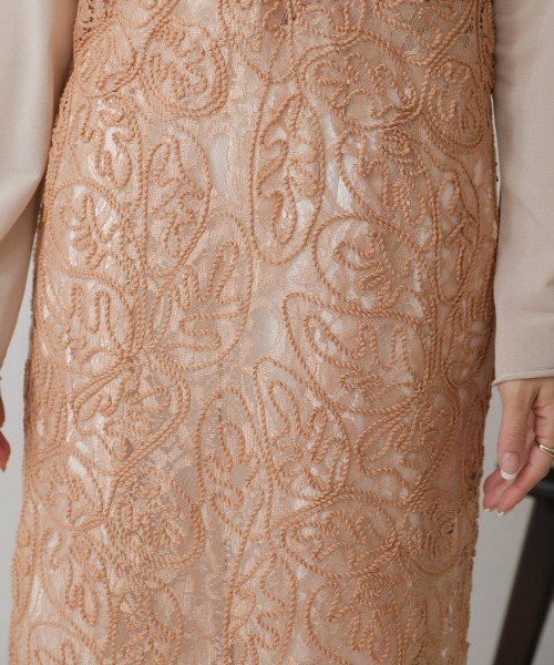 【セール】コードレースＶネックキャミワンピース（ワンピース）｜Bou Jeloud（ブージュルード）