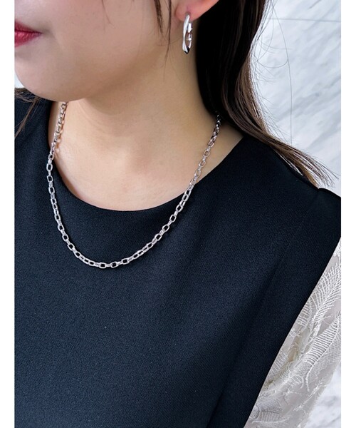 grove(グローブ)の「◆アクセントチェーンショートネックレス(ネックレス・レディース・ゴールド/シルバー・00)」の3枚目の写真
