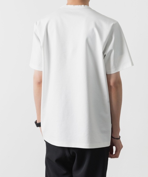 ◆boohoo◆ レギュラーフィット オープンステッチ ニットTシャツ shiki tokyo（シキトウキョウ）の「OVERSIZED SIDERACE STITCH