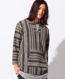 MONKEY TIME | ＜monkey time＞∴ RUG/BOR KEY/NECK LSL/カットソー(Tシャツ/カットソー)