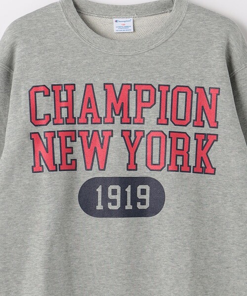 Champion（チャンピオン）の「＜Champion＞TJ CP クルーネック スウェット ロゴ / キッズ  140cm-160cm（スウェット・キッズ・ネイビー/ライトグレー/オフホワイト・160cm/140cm/150cm）」の9枚目の写真