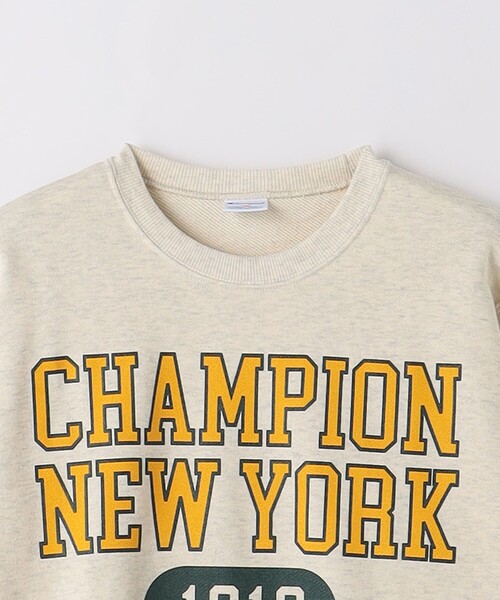 Champion（チャンピオン）の「＜Champion＞TJ CP クルーネック スウェット ロゴ / キッズ  140cm-160cm（スウェット・キッズ・ネイビー/ライトグレー/オフホワイト・160cm/140cm/150cm）」の14枚目の写真