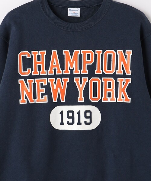 Champion（チャンピオン）の「＜Champion＞TJ CP クルーネック スウェット ロゴ / キッズ  140cm-160cm（スウェット・キッズ・ネイビー/ライトグレー/オフホワイト・160cm/140cm/150cm）」の19枚目の写真
