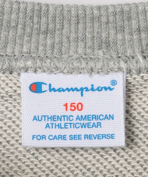 Champion（チャンピオン）の「＜Champion＞TJ CP クルーネック スウェット ロゴ / キッズ  140cm-160cm（スウェット・キッズ・ネイビー/ライトグレー/オフホワイト・160cm/140cm/150cm）」の21枚目の写真