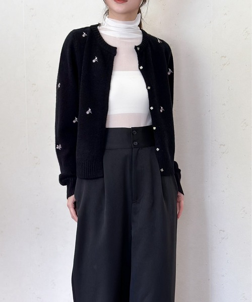 Per sist ence(パーシエンス)の「TRツイルウエスト折り返しタックワイドパンツ(その他パンツ・レディース・ブラック/グレイッシュベージュ/ベージュ系/グレー/チャコールグレー・FREE)」の9枚目の写真