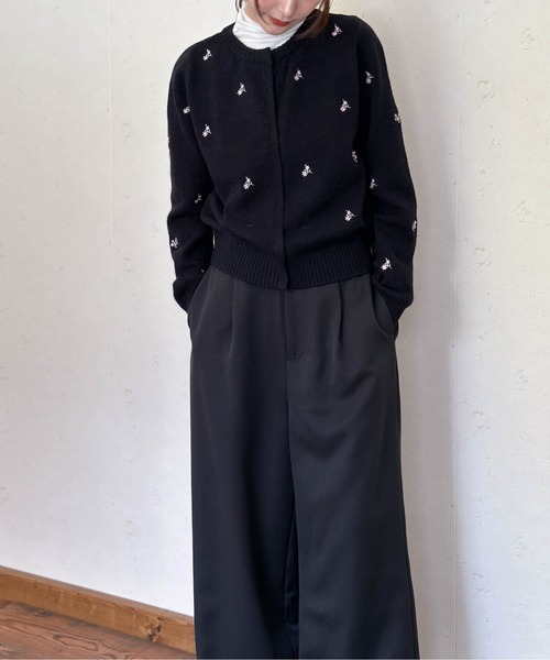 Per sist ence(パーシエンス)の「TRツイルウエスト折り返しタックワイドパンツ(その他パンツ・レディース・ブラック/グレイッシュベージュ/ベージュ系/グレー/チャコールグレー・FREE)」の11枚目の写真