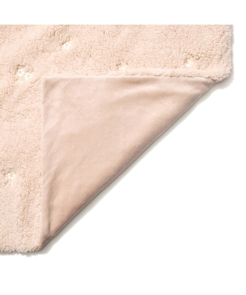 セール】WARMY フラワー×ボア 掛け布団カバー セミダブル ベージュ