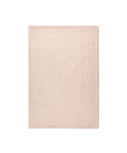 セール】WARMY フラワー×ボア 掛け布団カバー セミダブル ベージュ