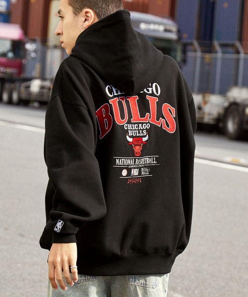 NBAチームロゴ刺繍 ブラックパーカー NBAチームロゴ刺繍 ブラックパーカー MONO-MART（モノマート