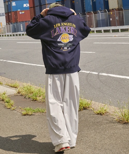 NBA/エヌビーエー 別注 ロゴ刺繍/プリント ヴィンテージライク