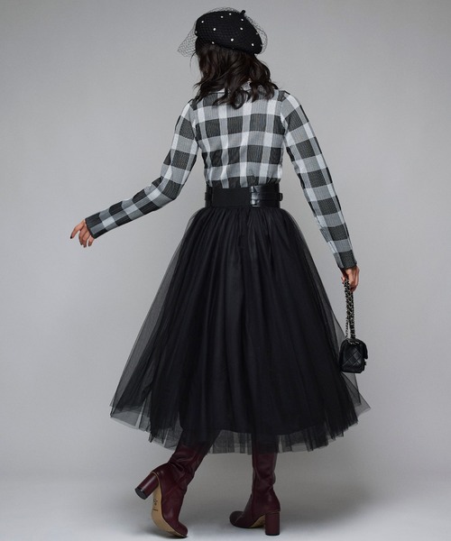 Narcissus（ナルシス）の「【Narcissus】チュールスカート（スカート・レディース・ブラック/グレー・FREE）」の4枚目の写真