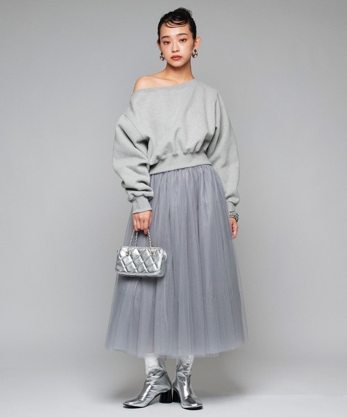 Narcissus（ナルシス）の「【Narcissus】チュールスカート（スカート・レディース・ブラック/グレー・FREE）」の5枚目の写真