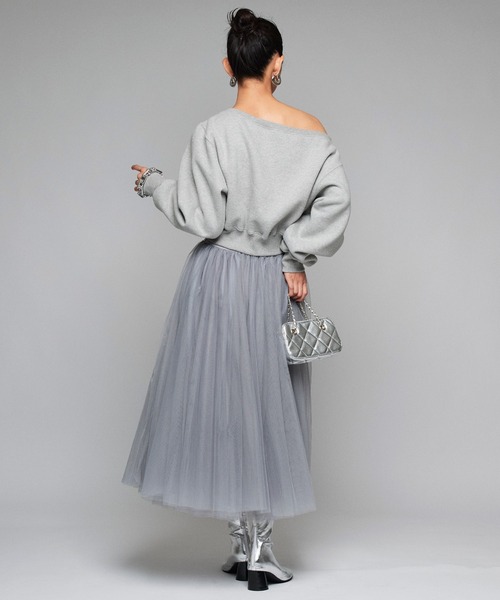 Narcissus（ナルシス）の「【Narcissus】チュールスカート（スカート・レディース・ブラック/グレー・FREE）」の6枚目の写真