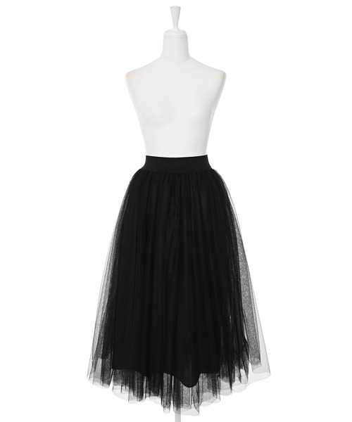 Narcissus（ナルシス）の「【Narcissus】チュールスカート（スカート・レディース・ブラック/グレー・FREE）」の7枚目の写真