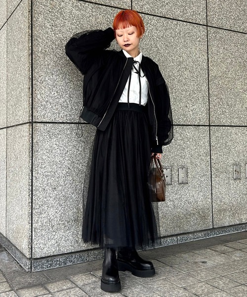 Narcissus（ナルシス）の「【Narcissus】チュールスカート（スカート・レディース・ブラック/グレー・FREE）」の15枚目の写真