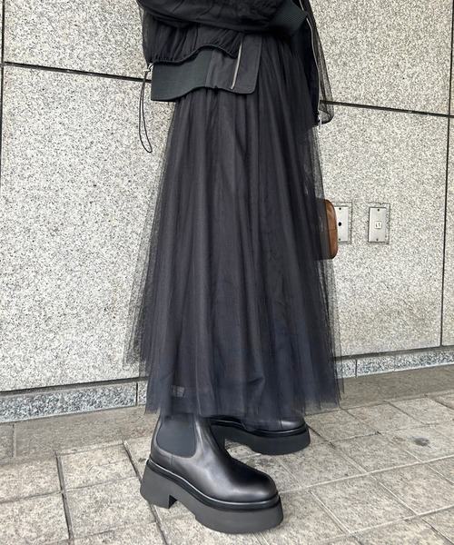Narcissus（ナルシス）の「【Narcissus】チュールスカート（スカート・レディース・ブラック/グレー・FREE）」の14枚目の写真
