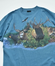 【ヴィンテージ古着】90’s HAVITAT ジャクソンホール アニマルプリントTシャツ USA製
