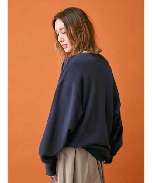 Ungrid（アングリッド）の「【UNISEX/ユニセックス】ヴィンテージカラーロゴスウェット（スウェット・メンズ・ライトグレー/ネイビー/レッド・SMALL/MEDIUM/LARGE）」の7枚目の写真