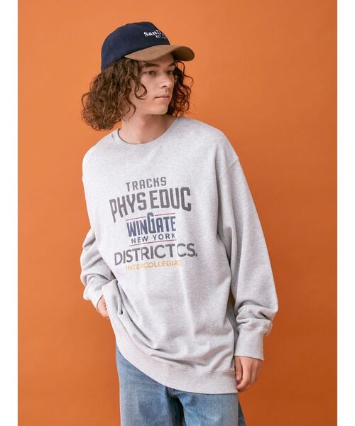 Ungrid（アングリッド）の「【UNISEX/ユニセックス】ヴィンテージカラーロゴスウェット（スウェット・メンズ・ライトグレー/ネイビー/レッド・SMALL/MEDIUM/LARGE）」の12枚目の写真