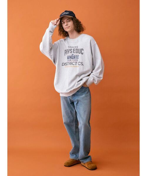 Ungrid（アングリッド）の「【UNISEX/ユニセックス】ヴィンテージカラーロゴスウェット（スウェット・メンズ・ライトグレー/ネイビー/レッド・SMALL/MEDIUM/LARGE）」の15枚目の写真