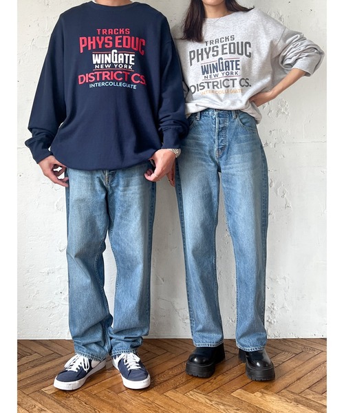 新品未使用☆アングリッド　ヴィンテージカラーロゴスウェット　レッド　L セール】【UNISEX/ユニセックス】ヴィンテージカラーロゴ