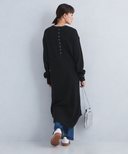 greenlabelrelaxingビッグワッフルバックヘンリーネックワンピース green label relaxing（グリーンレーベルリラクシング）の