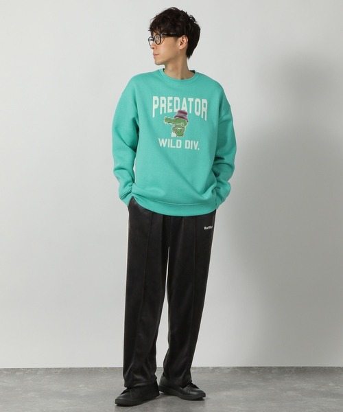 LAKOLE（ラコレ）の「アニマルフロッキープルオーバー / 147797（スウェット・メンズ・チャコールグレー/ホワイト/ターコイズブルー・LARGE/MEDIUM/X-LARGE）」の10枚目の写真