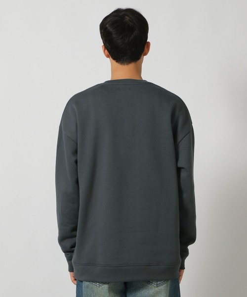 LAKOLE（ラコレ）の「アニマルフロッキープルオーバー / 147797（スウェット・メンズ・チャコールグレー/ホワイト/ターコイズブルー・LARGE/MEDIUM/X-LARGE）」の14枚目の写真